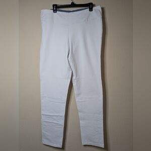 Women with Control Tall Tummy Control Baby Bell Pants Winter White 1XT Size
